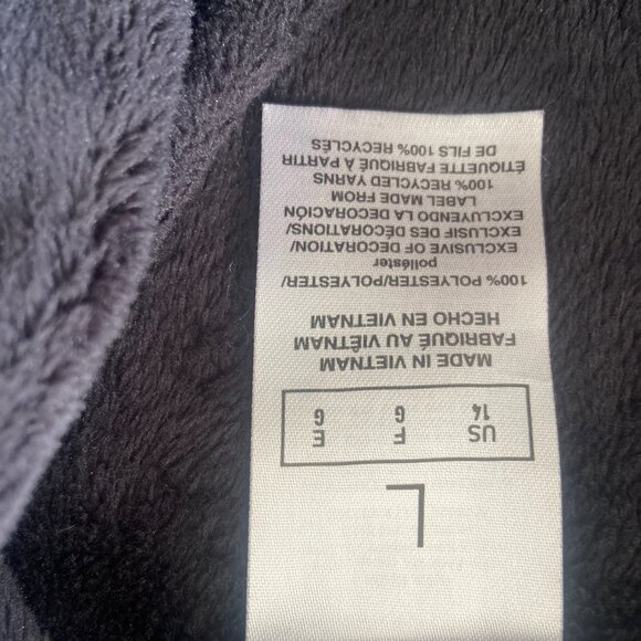 Like NEW! Adidas Plush Velour Black Sweatshirt with White Logo Cozy Sz Youth L - Picture 5 of 7